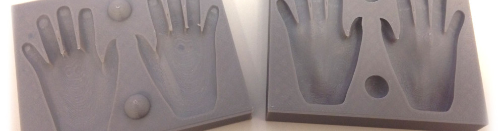 3D printing moulds for silicone hands